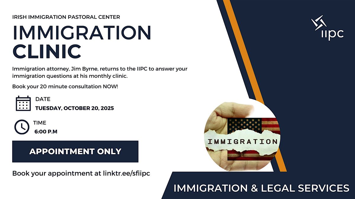 Immigration Clinic with Jim Byrne | Tuesday, October 21, 2025