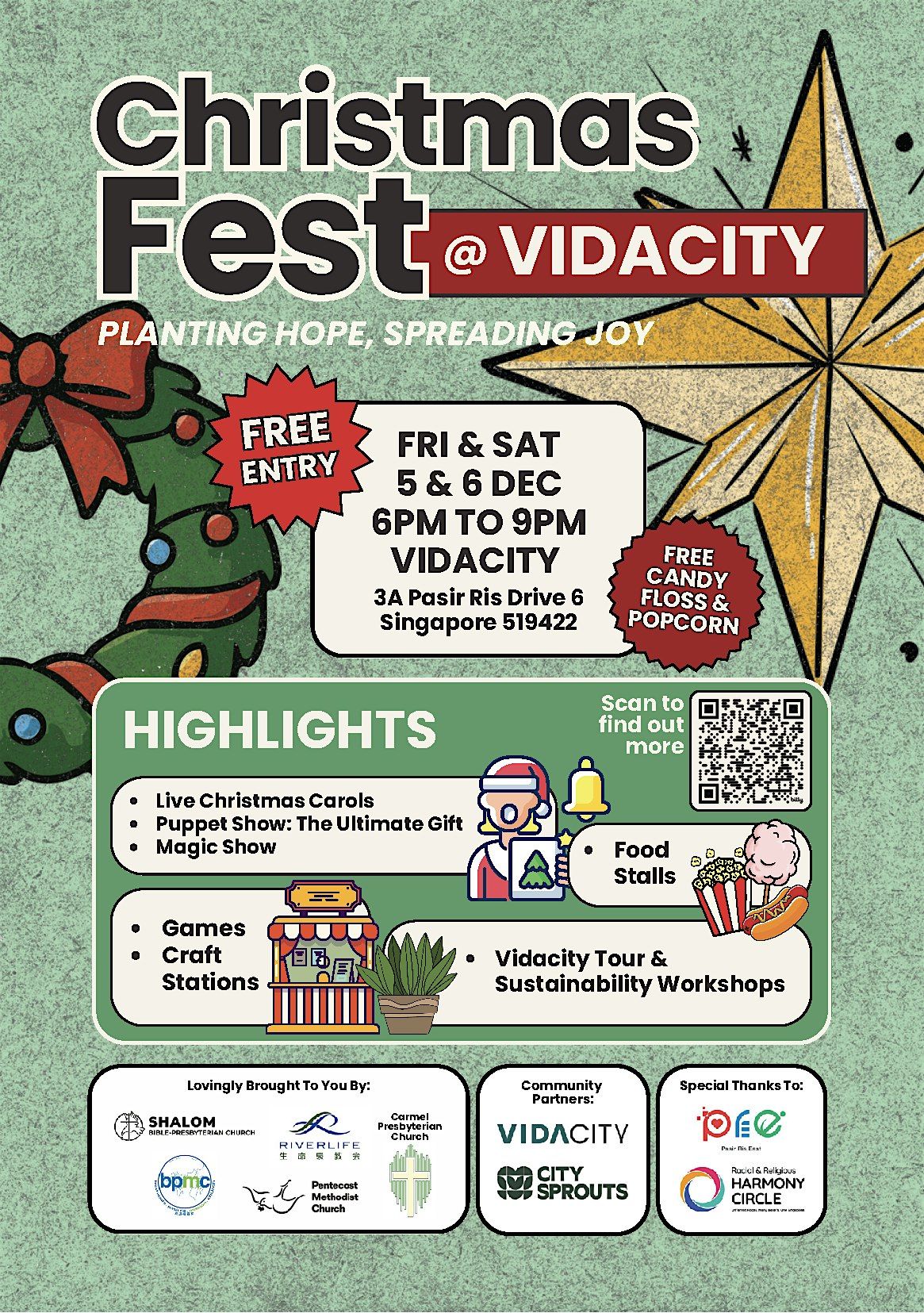 Christmas Fest @ Vidacity: Planting Hope, Spreading Joy