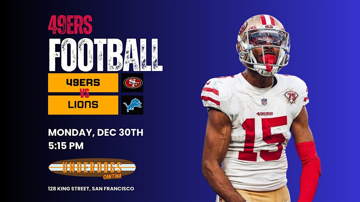 49ers x Lions | Watch Party | NFL Football