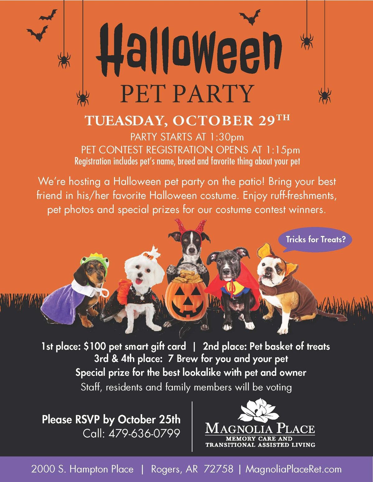 ?? Halloween Pet Party at Magnolia Place ??