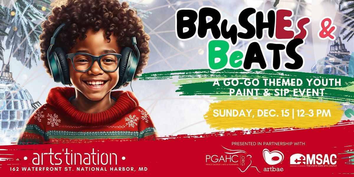 Brushes and Beats: A Go-Go Themed Youth Paint & Sip (December)