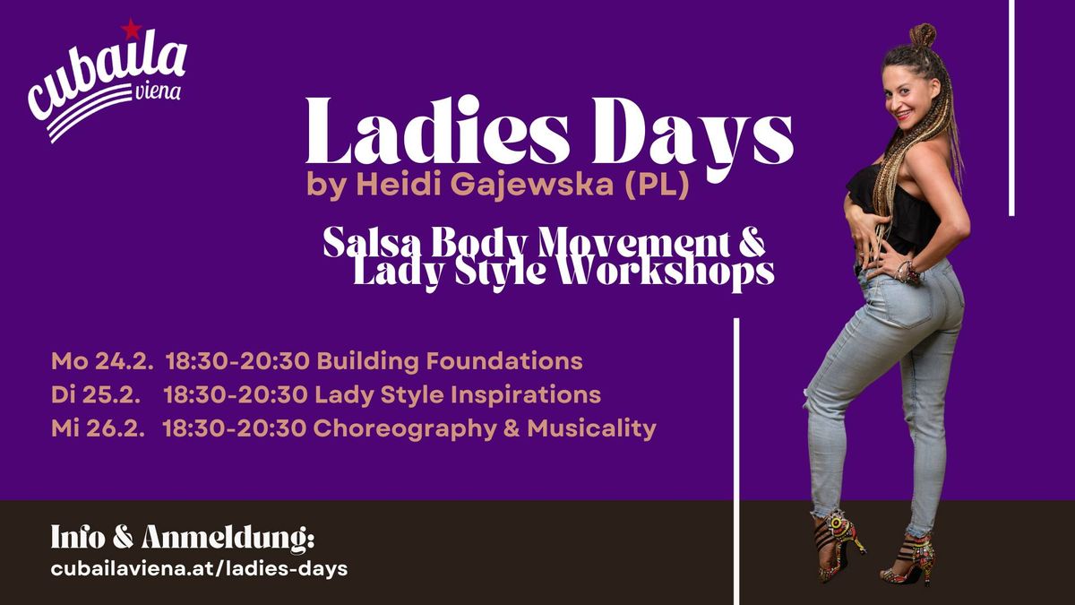 Ladies Days with Heidi - Salsa Body Movement & Lady Style