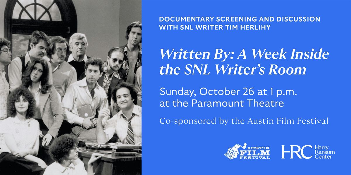 Documentary Screening and Discussion with SNL Writer Tim Herlihy