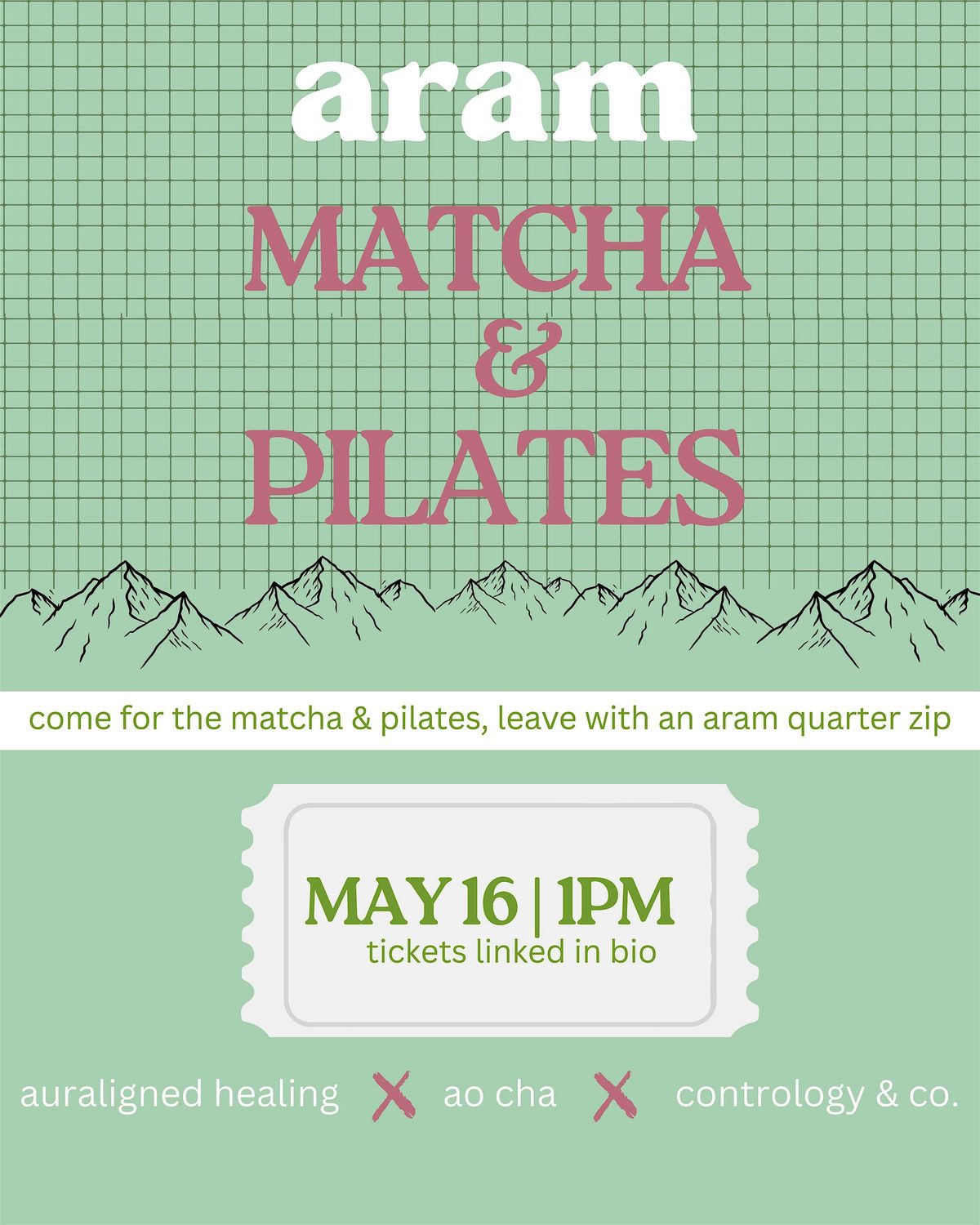 Aram Matcha & Pilates Event