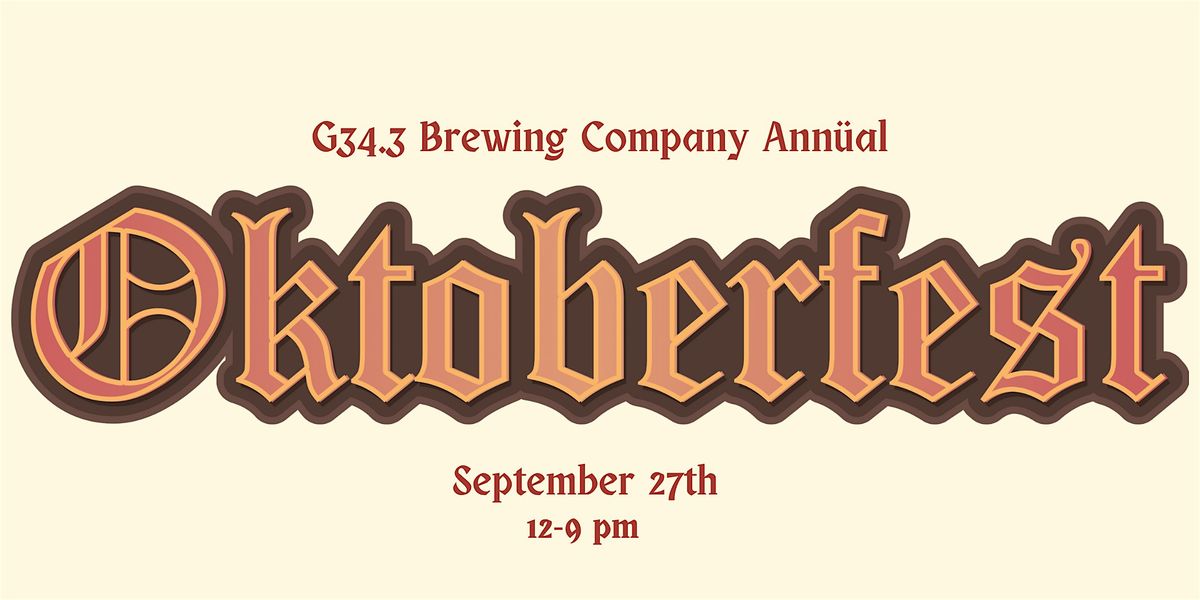 G34.3 Brewing Co. Oktoberfest Party