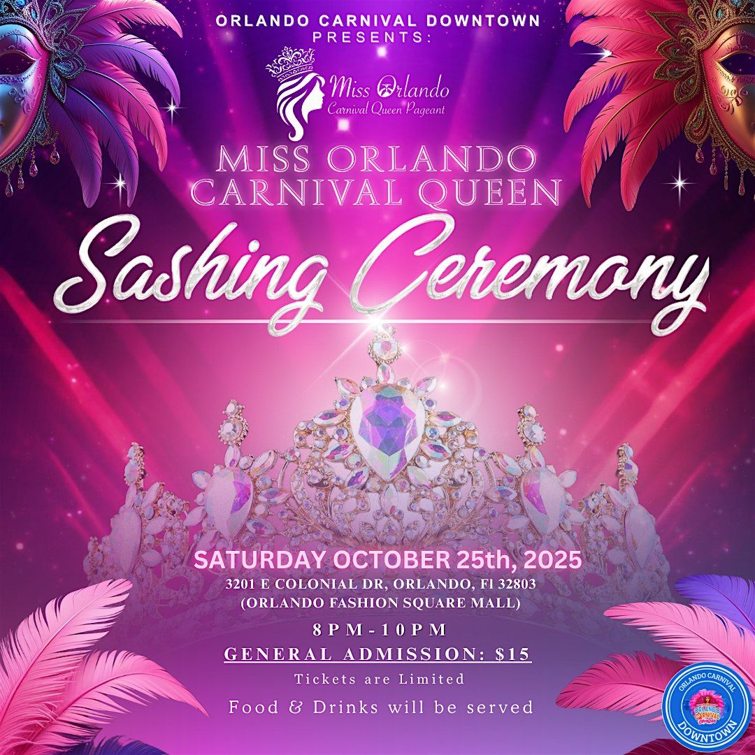 Miss Orlando Carnival Queen 2025 Sashing Ceremony