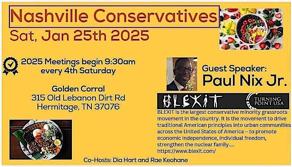 Nashville Conservatives Breakfast Club Meeting