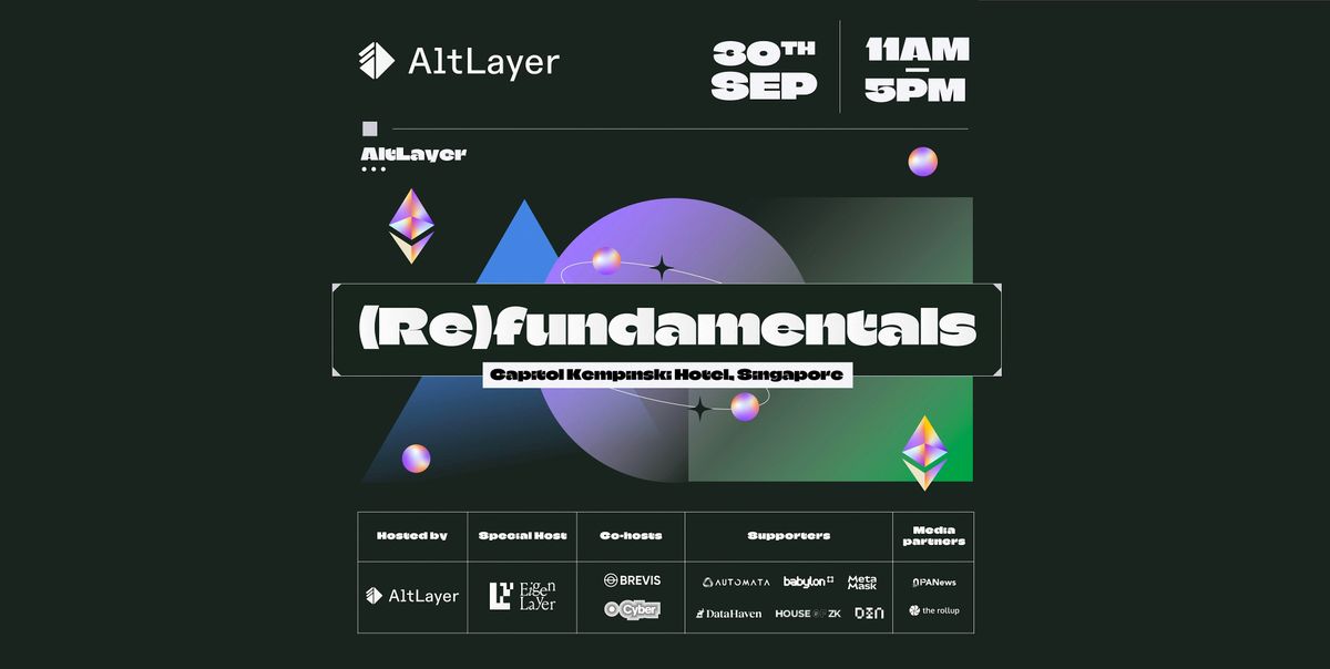 Re(fundamentals): Singapore edition