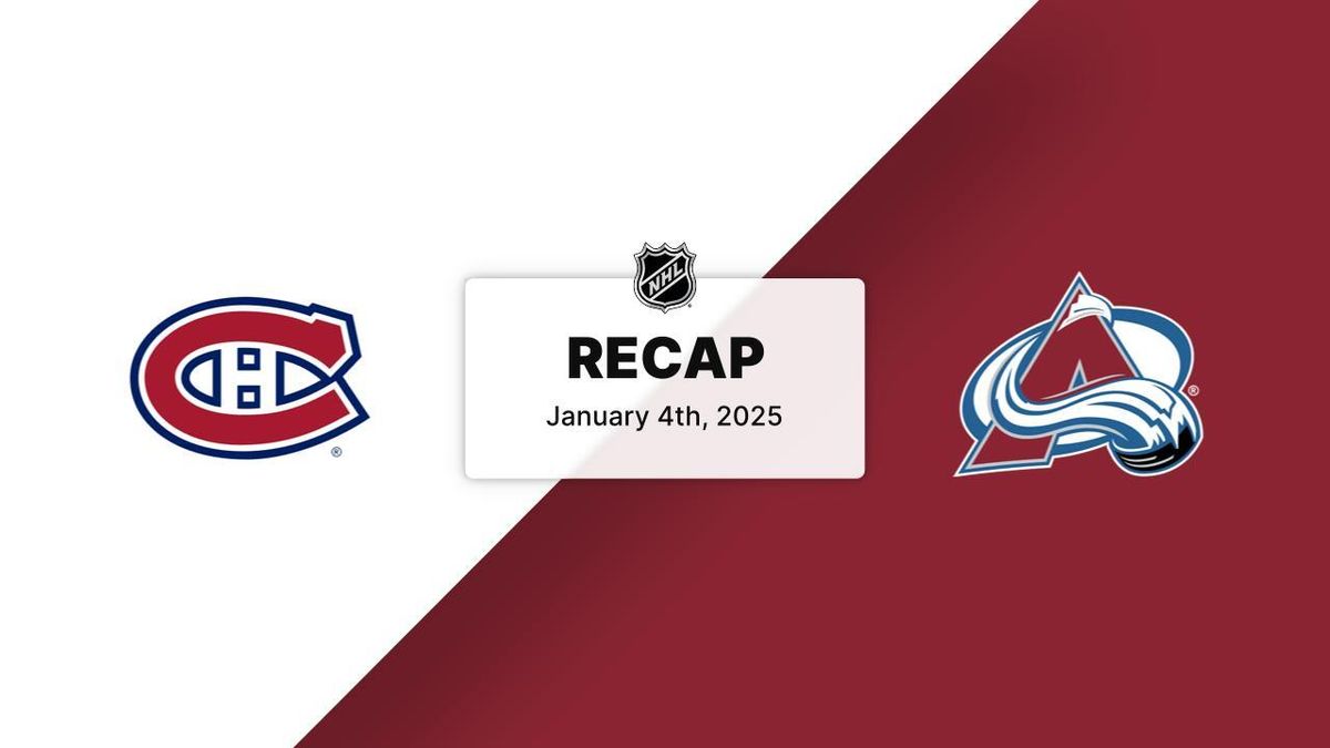 Montreal Canadiens vs. Colorado Avalanche