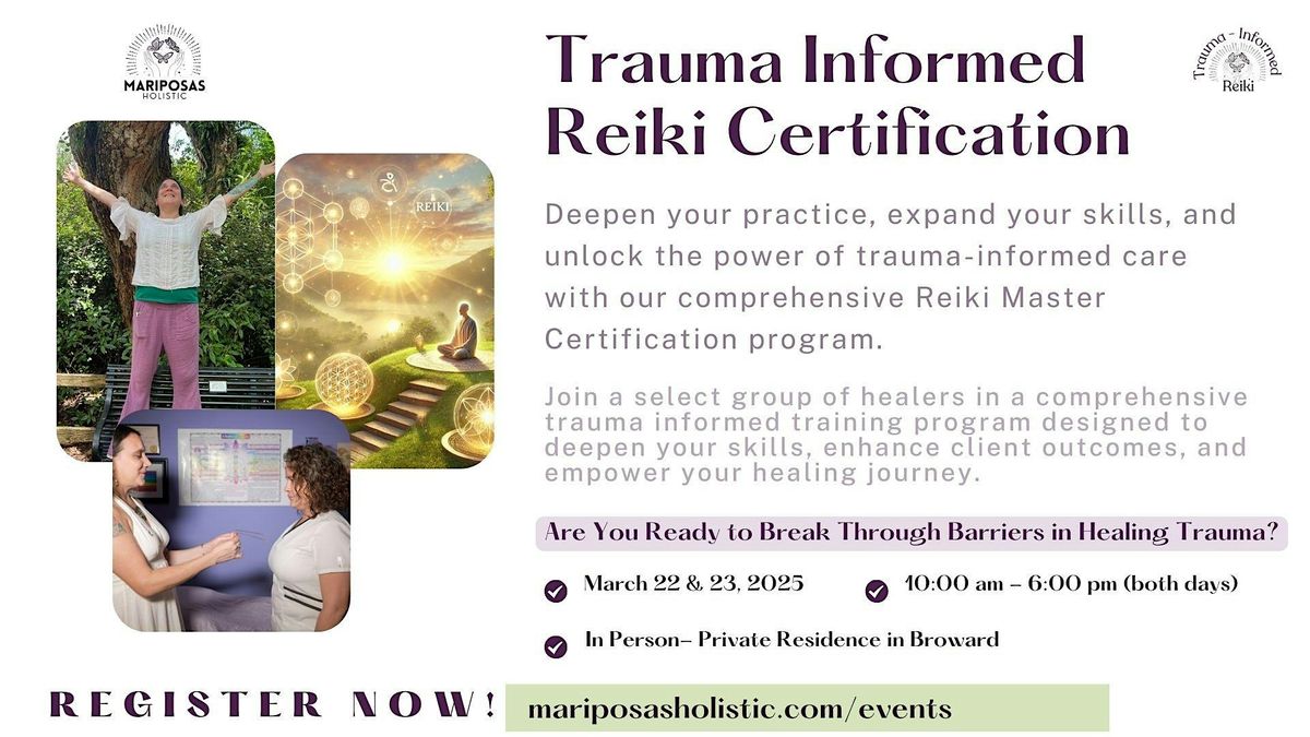 Trauma Informed Usui Reiki Master Certification