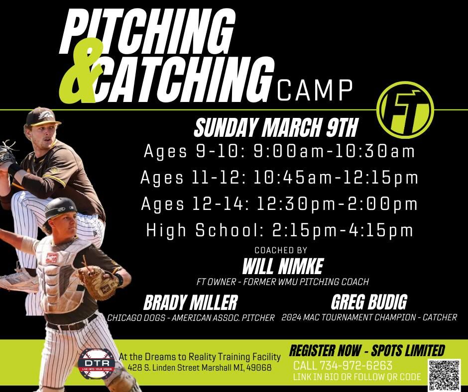 Pitching and Catchers Baseball Camp