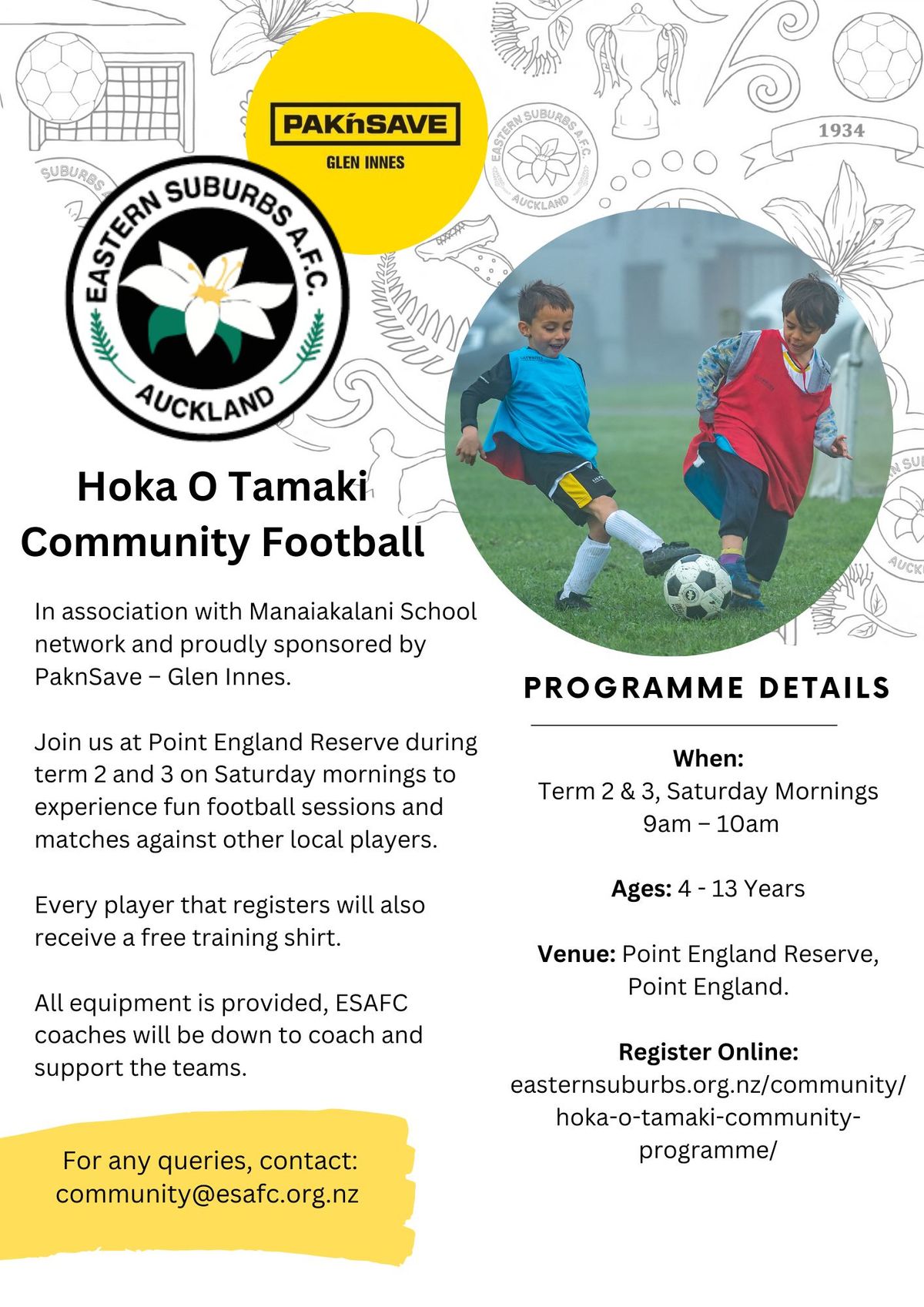 Hoka O Tamaki - FREE Community Football 