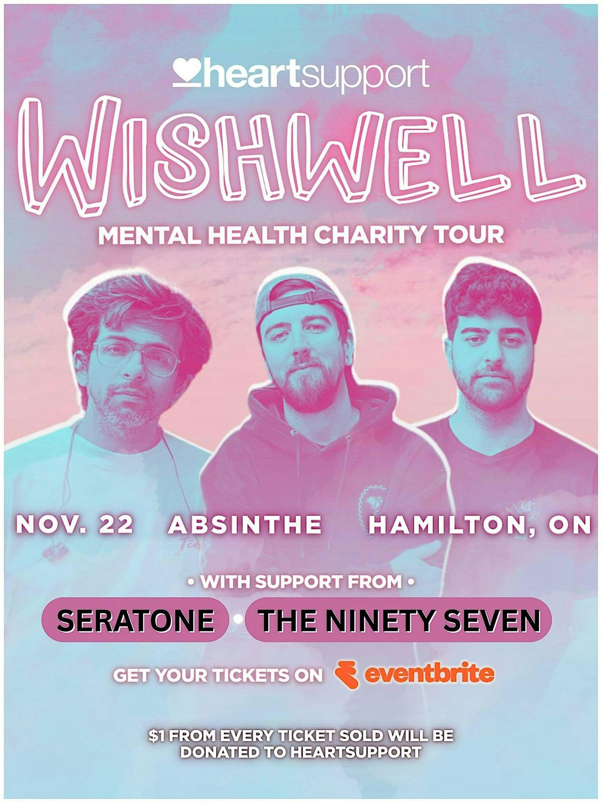 Wishwell, Seratone, The Ninety Seven - Mental Health Charity Show