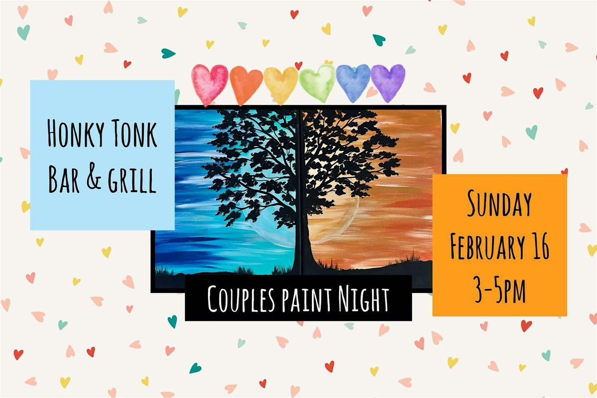 Valentine's Day *Couples* Paint and Sip At Honky Tonk Bar and Grill