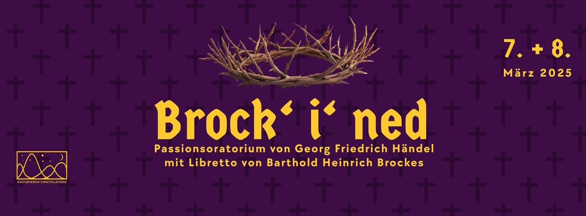 Brock' i' ned - Brockes-Passion von G. F. H\u00e4ndel in der Reformierten Stadtkirche