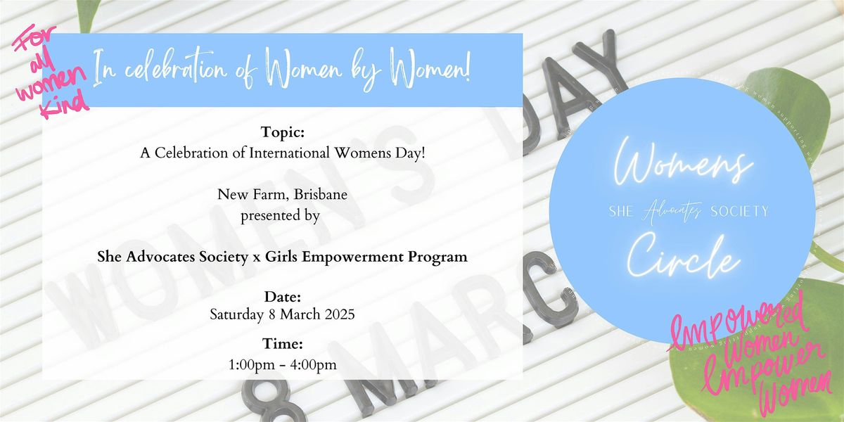 Internationals Women's Day Celebration (For Women and Girls!)