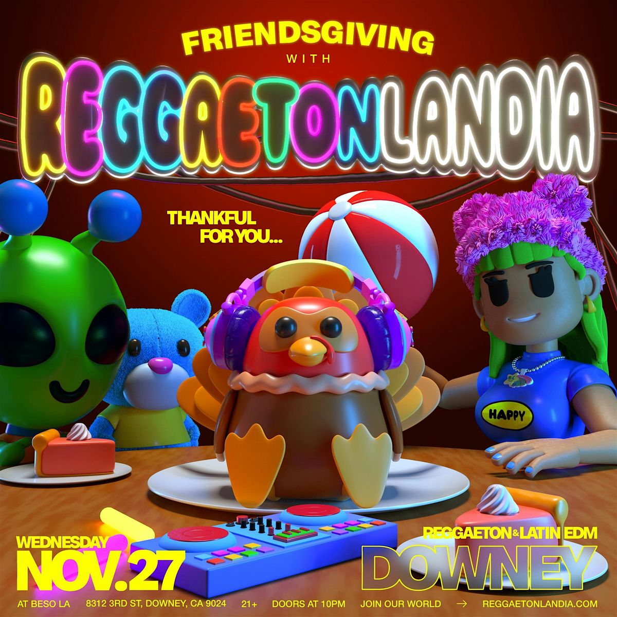 Reggaetonlandia Friendsgiving, Los Angeles  (21+)