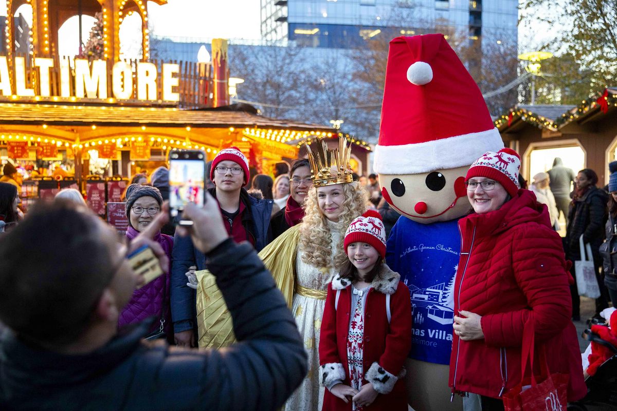 Christkind Ceremony & Pyramid Lighting at Christmas Village in Baltimore