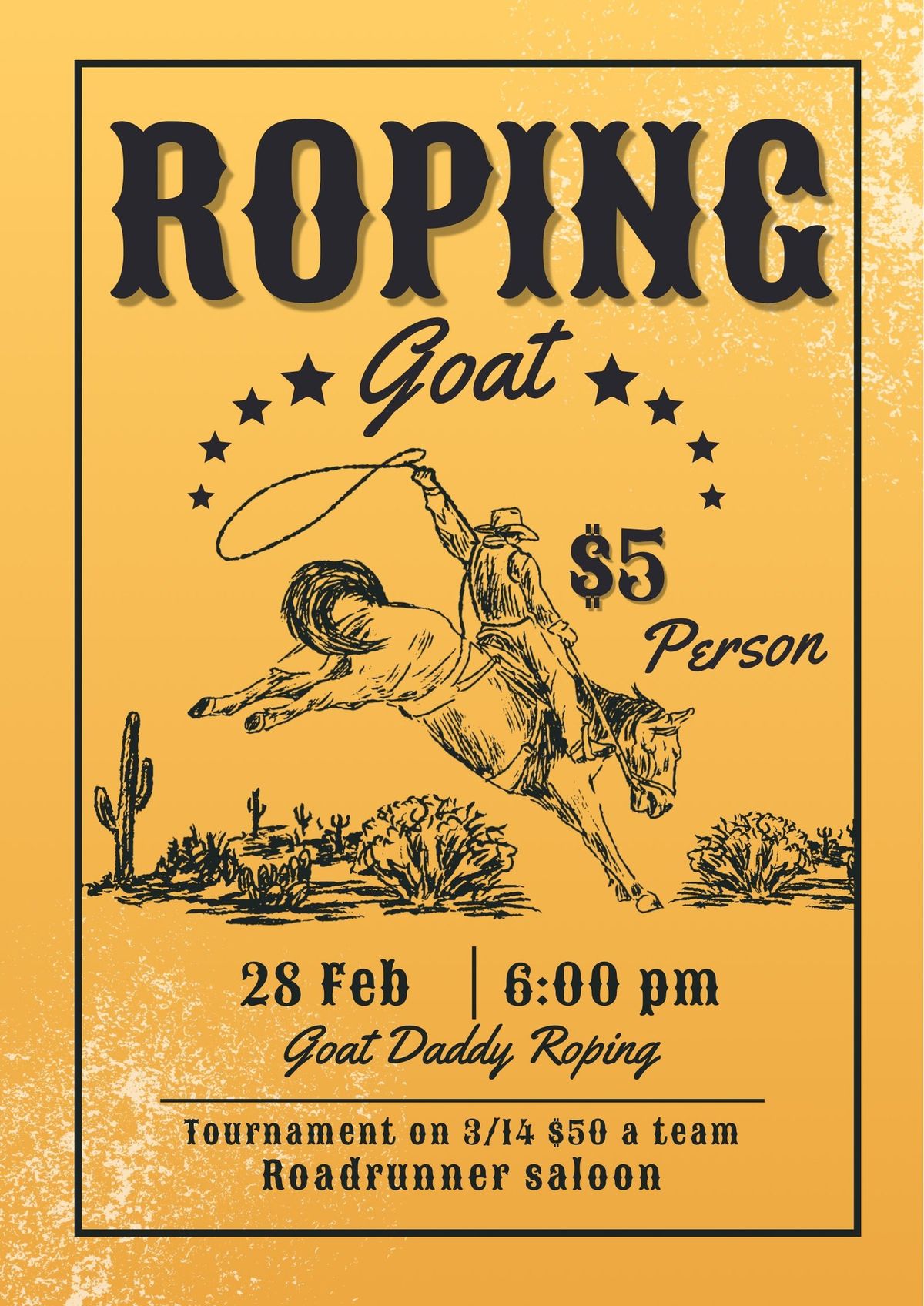 Goat Daddy Roping