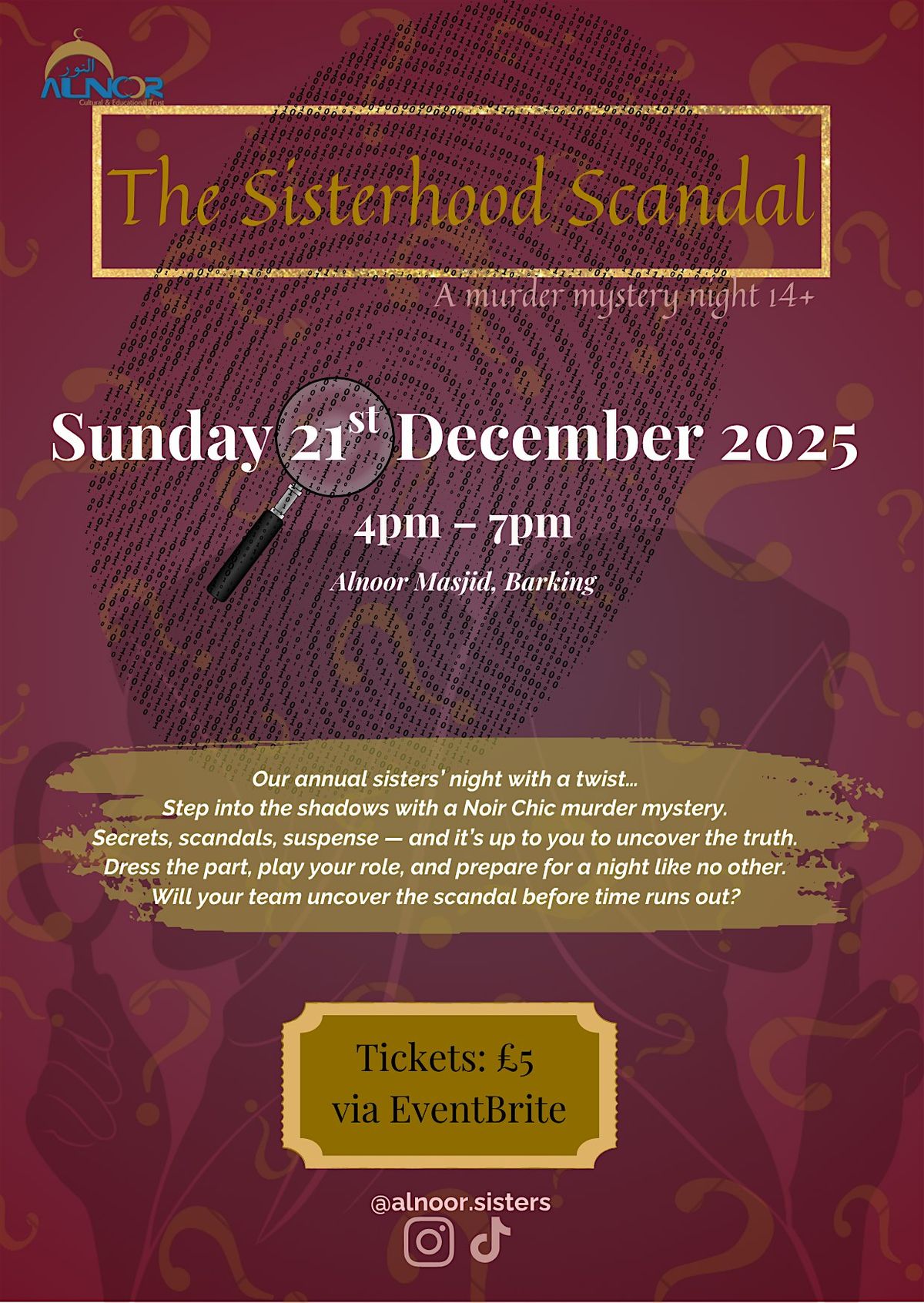 The Sisterhood Scandal: A M**der Mystery Night