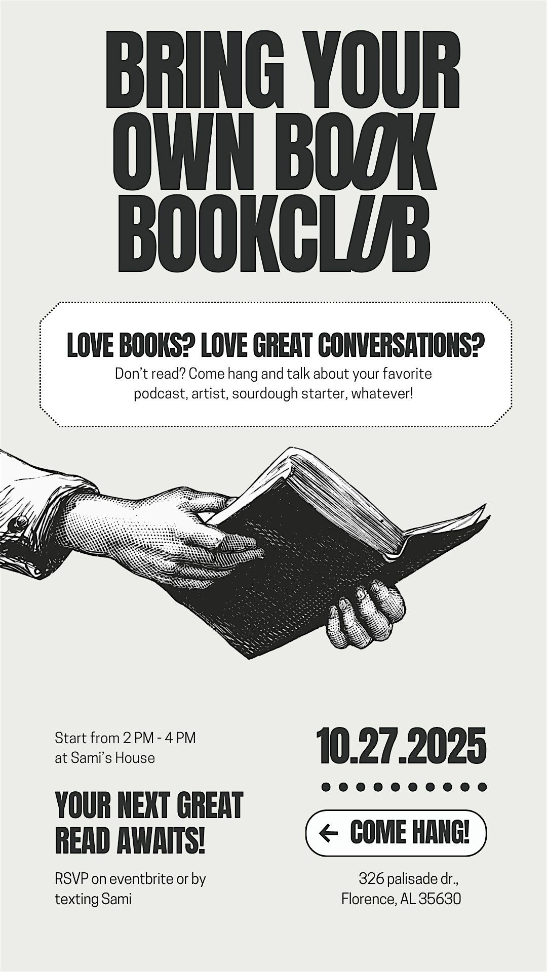 Bring your own book bookclub