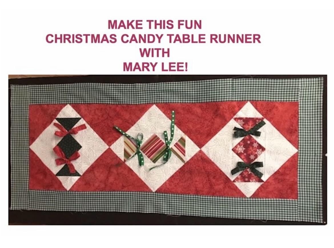 Christmas Candy Table Runner with Mary Lee