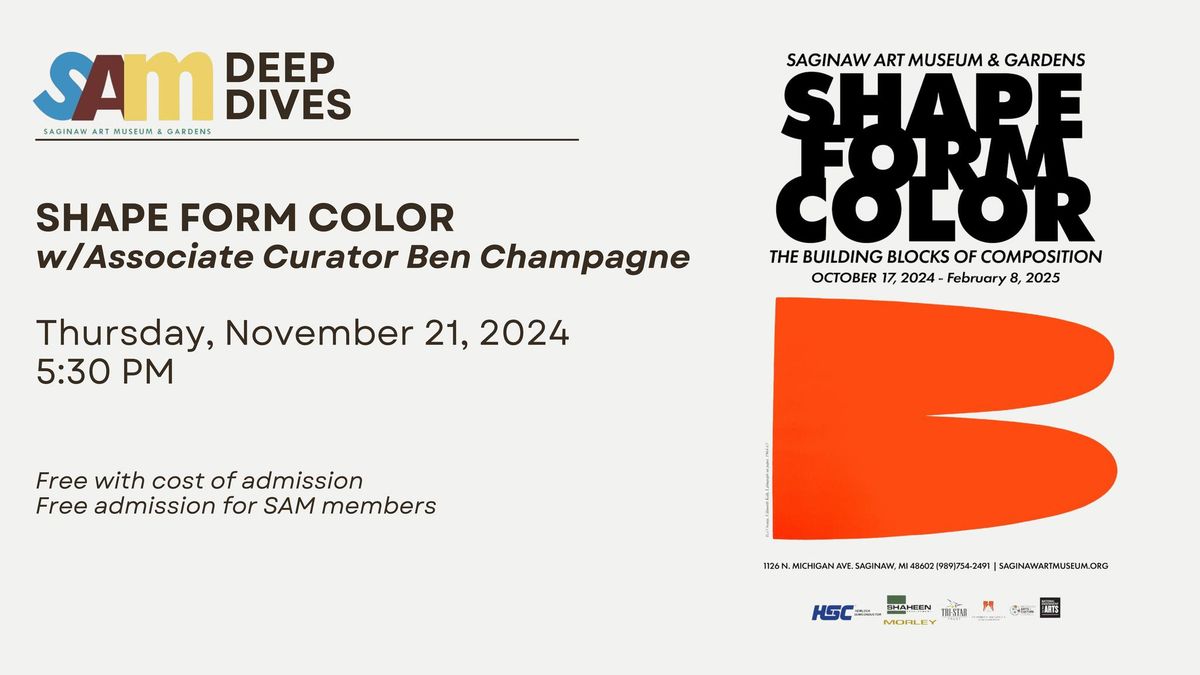 Deep Dive: SHAPE FORM COLOR w\/ Associate Curator Ben Champagne