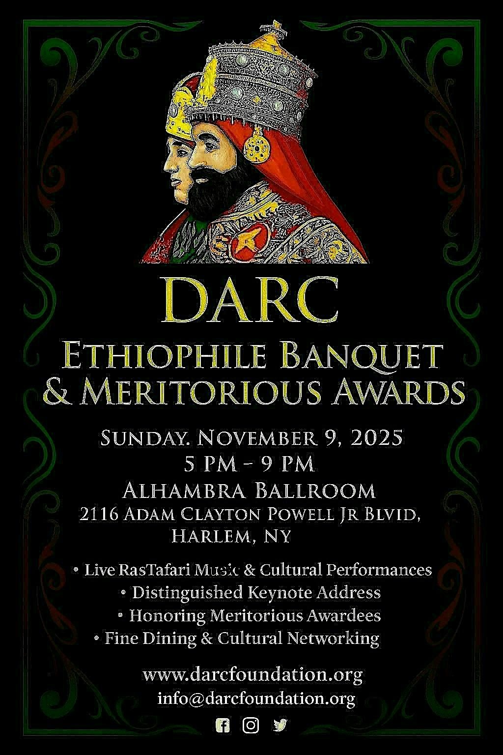 RasTafari Ethiophile Banquet & Meritorious Awards