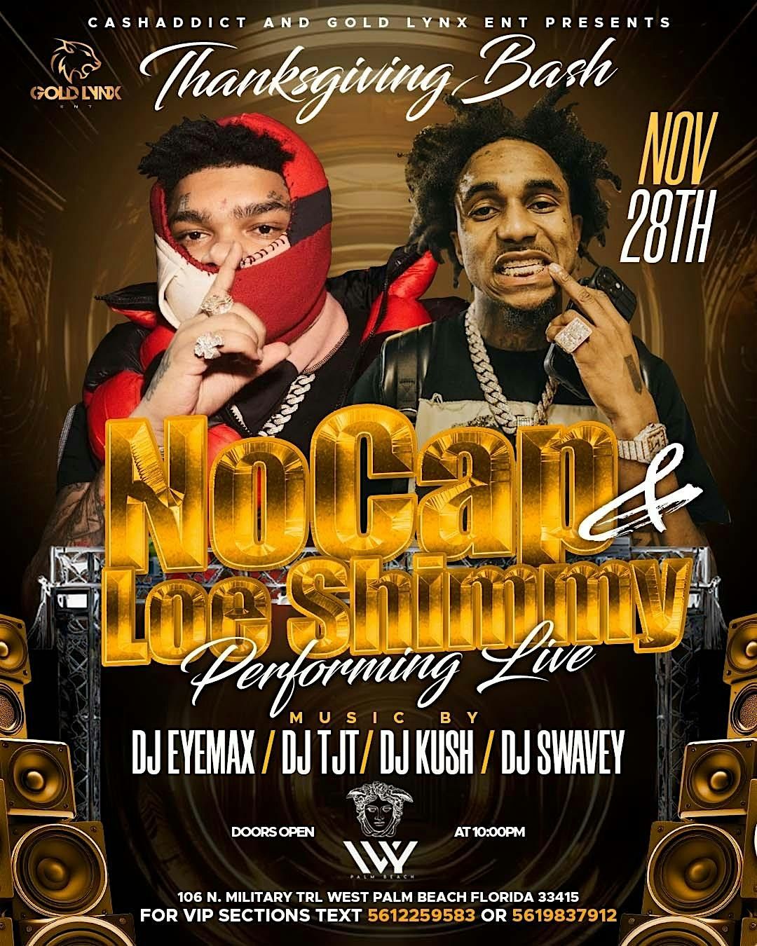 NoCap and LOE Shimmy performing live (Thanksgiving Bash)