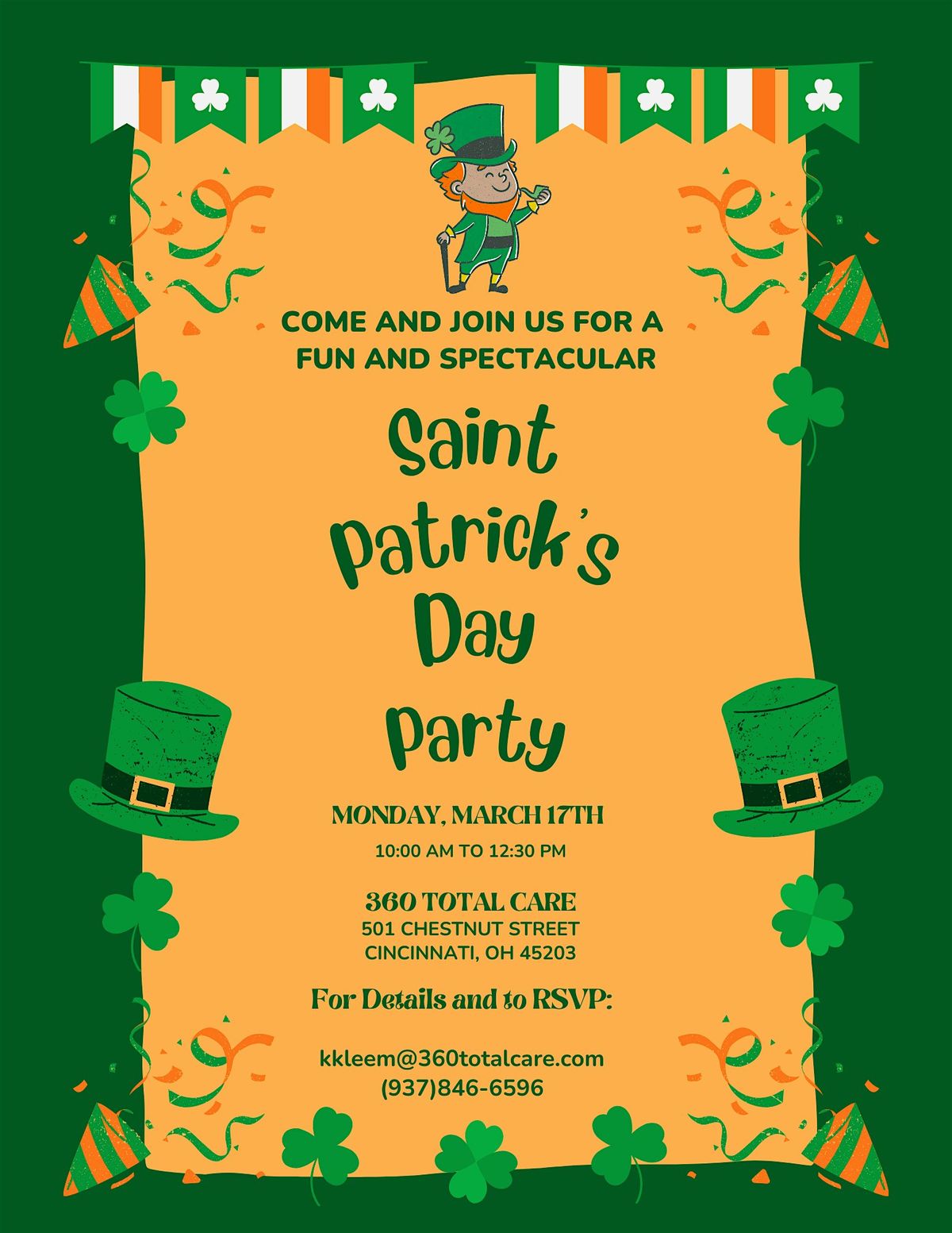 St. Patricks Day Party with 360 Total Care