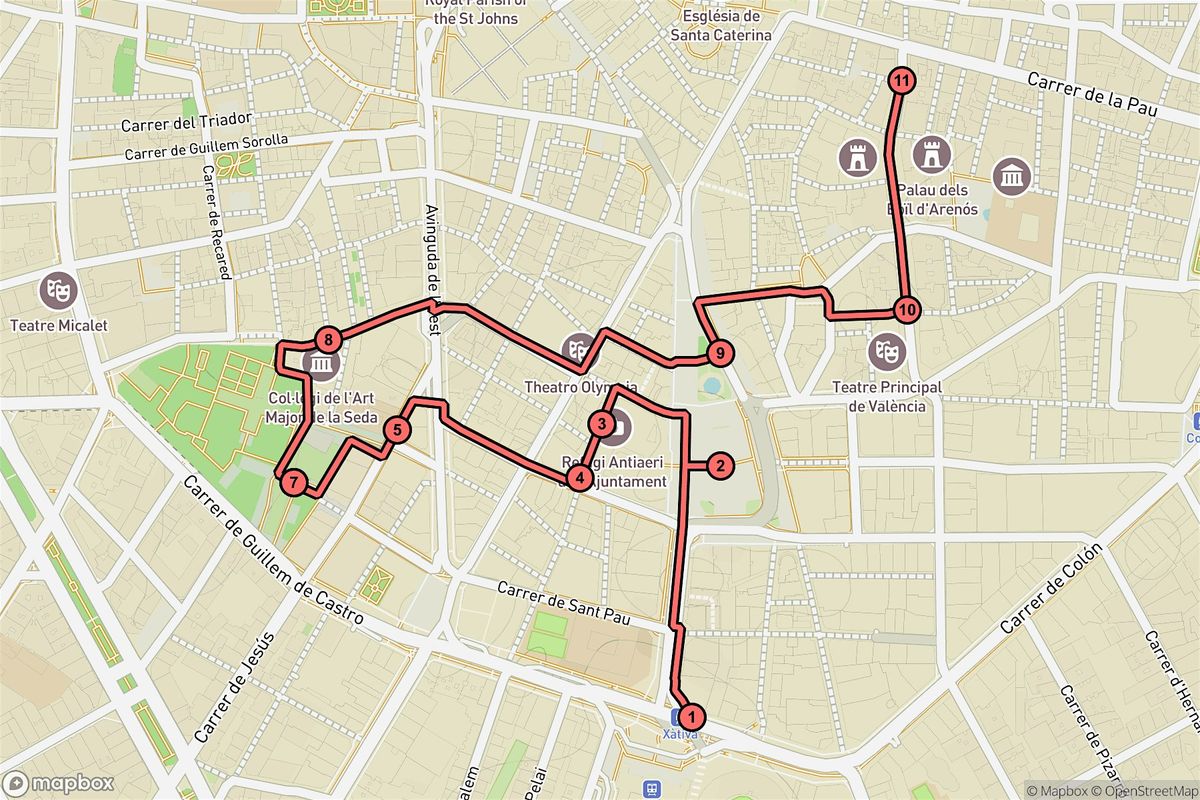 Valencia Audio Tour: Legends and Grandeur in Sant Francesc Streets