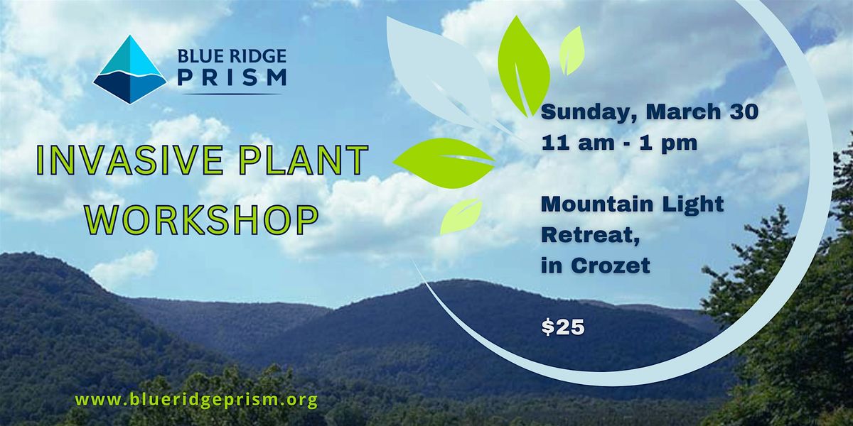 Spring Invasive Plant  Workshop in Crozet (In-Person)