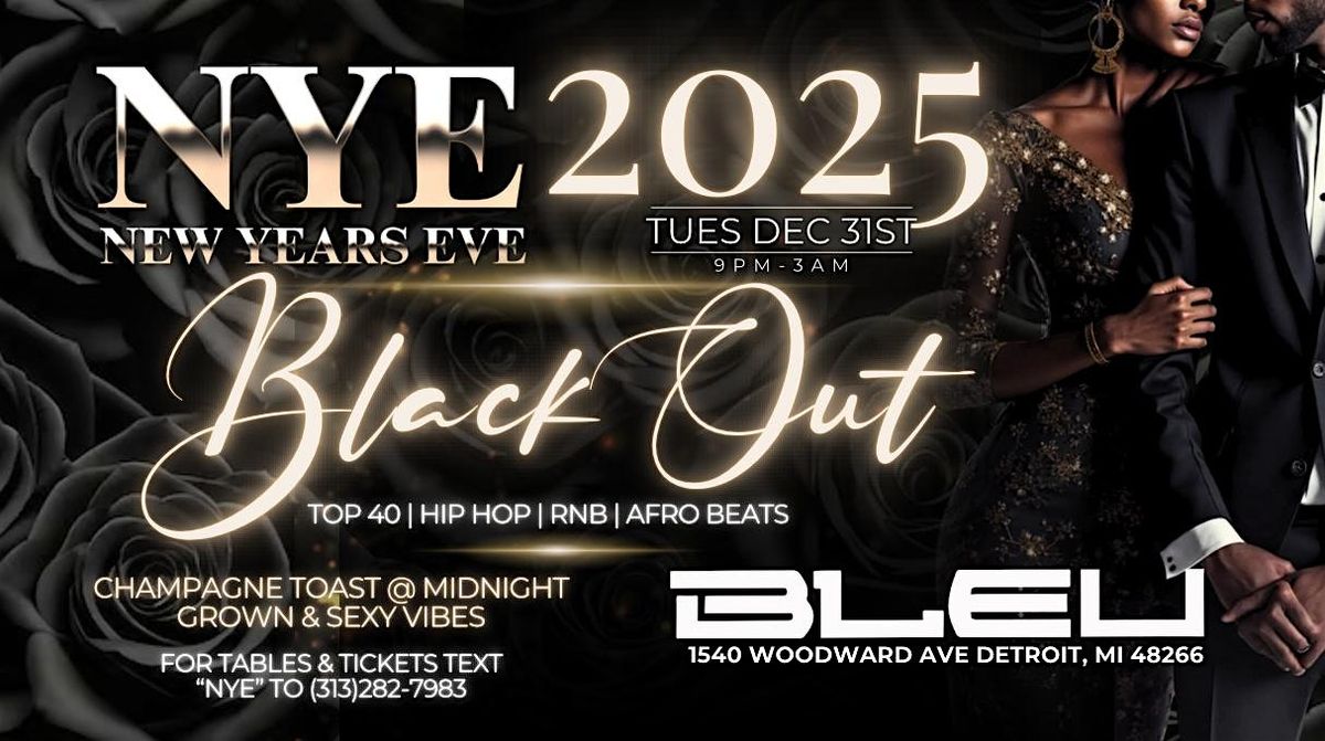 NEW YEARS EVE 2025 @ CLUB BLEU