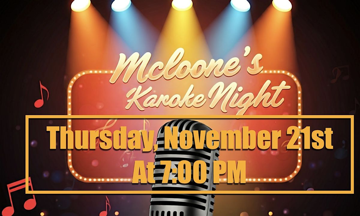 McLoone's  Boathouse Karaoke Night