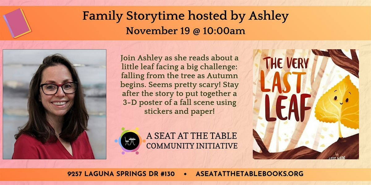 Wednesday Family Storytime with Ashley
