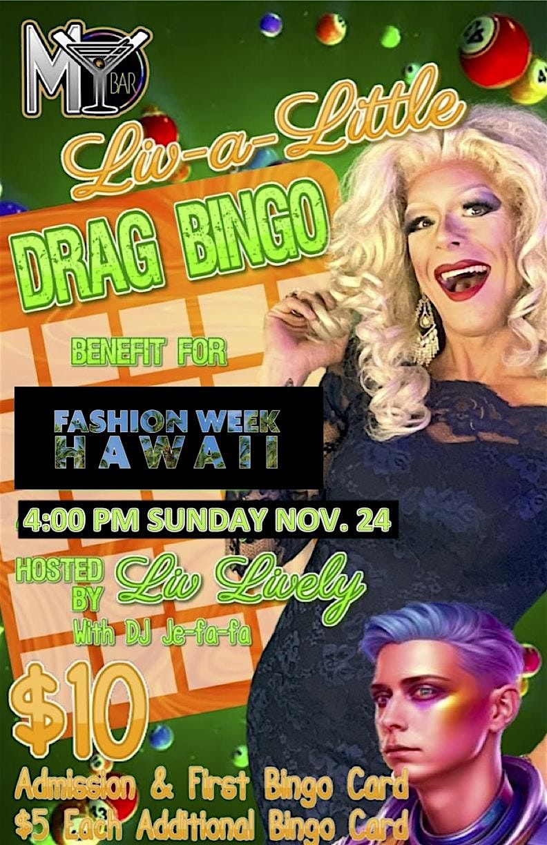 BONUS DRAG BINGO! Supporting FASHION WEEK HAWAII