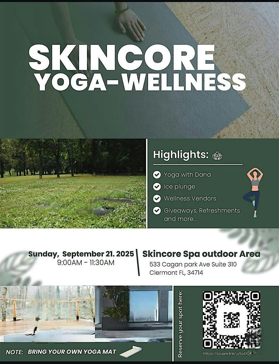\u2728 Skincore Wellness Sunday: Yoga + Ice Plunge Experience \u2728