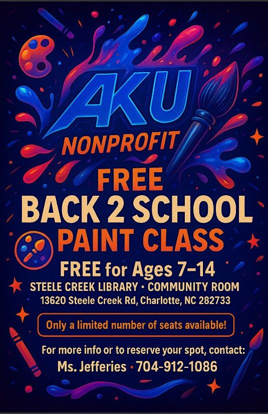 AKU Nonprofit Back 2 School: Free Paint Class