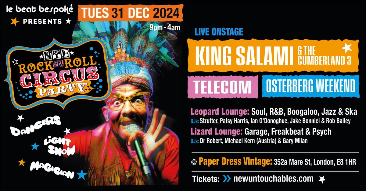 NYE Rock and Roll Circus Party - London