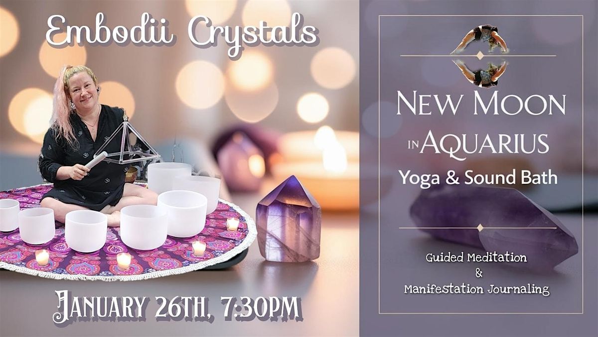 New Moon in Aquarius Yoga & Sound Bath