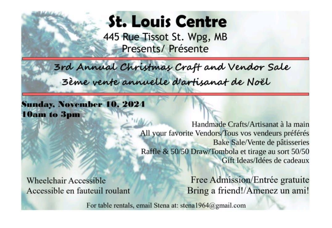 3rd Annual Christmas Craft Sale