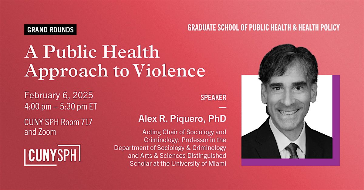 A Public Health Approach to Violence