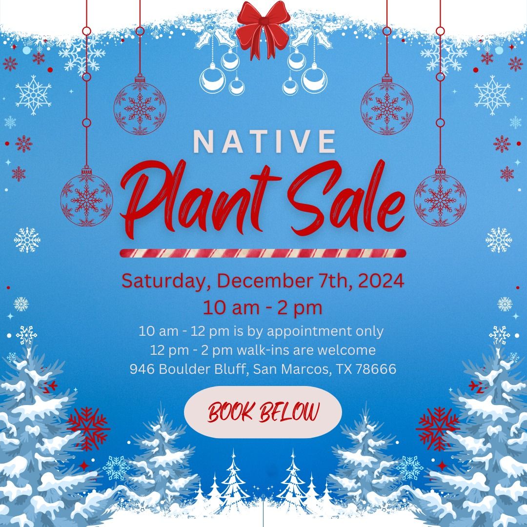 December Native Plant Sale with ERA Landscaping