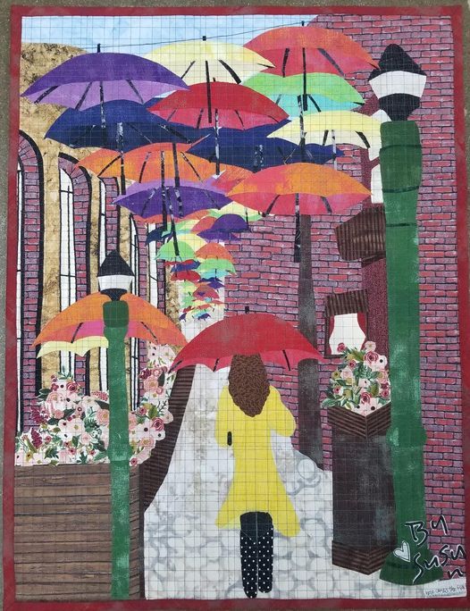 Umbrella Alley Collage Class