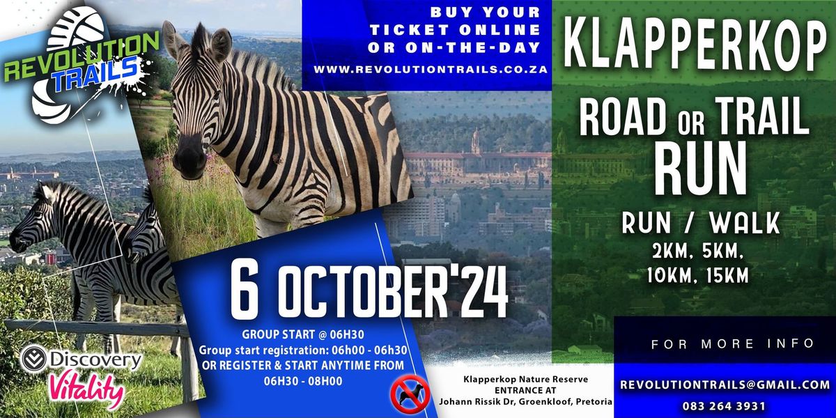 Klapperkop Road or Trail Run\/Walk