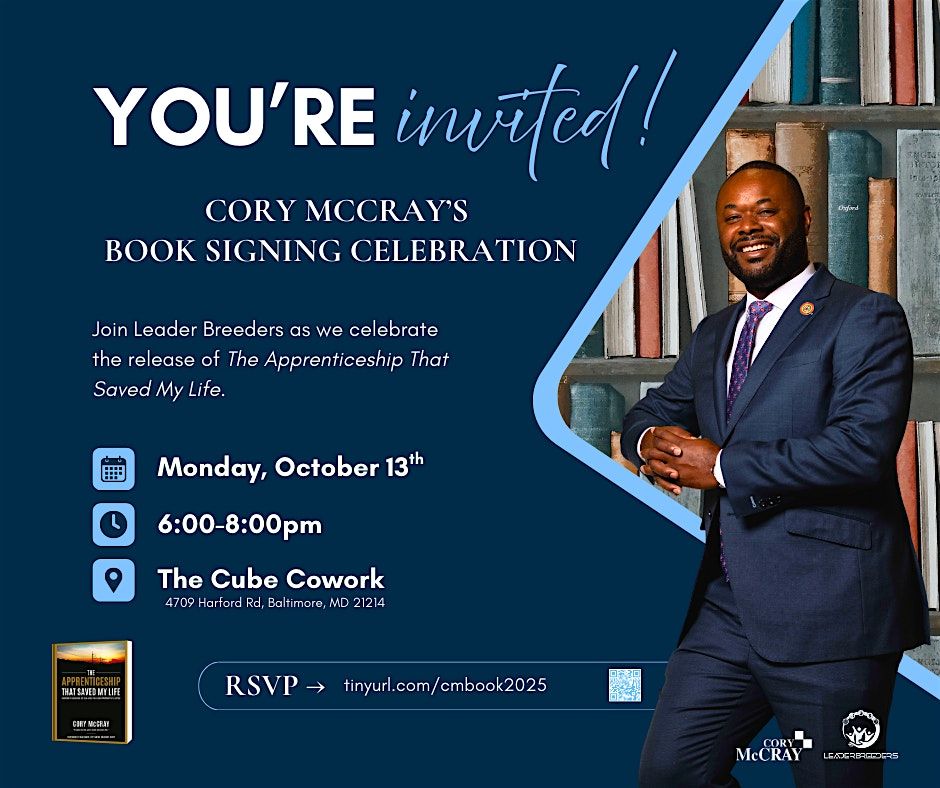 Cory McCray Book Signing