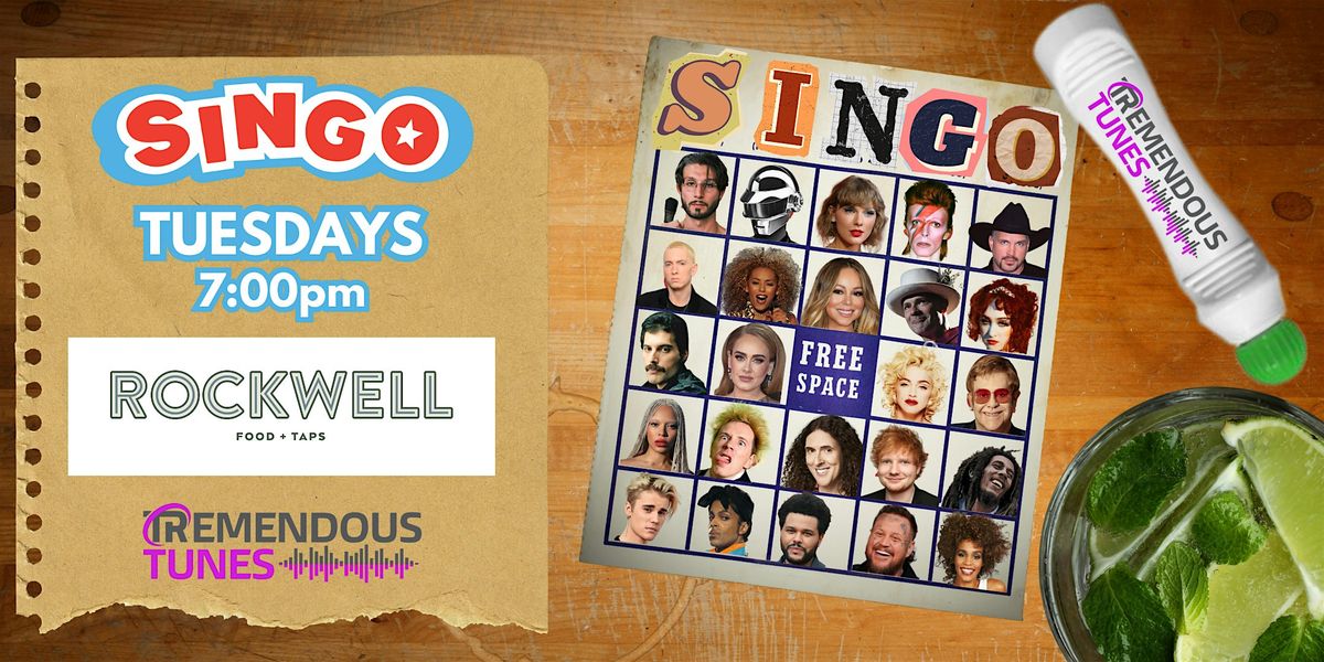 Calgary (Rockwell Food + Taps) SINGO Music Bingo