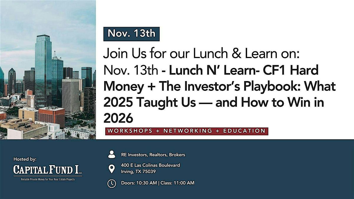 CF1 Presents: Investor's Playbook: What 2025 Taught Us -How to Win in 2026