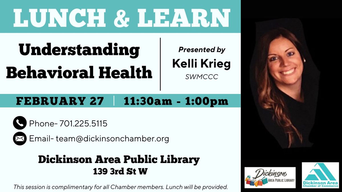 Lunch & Learn: Understanding Behavioral Health