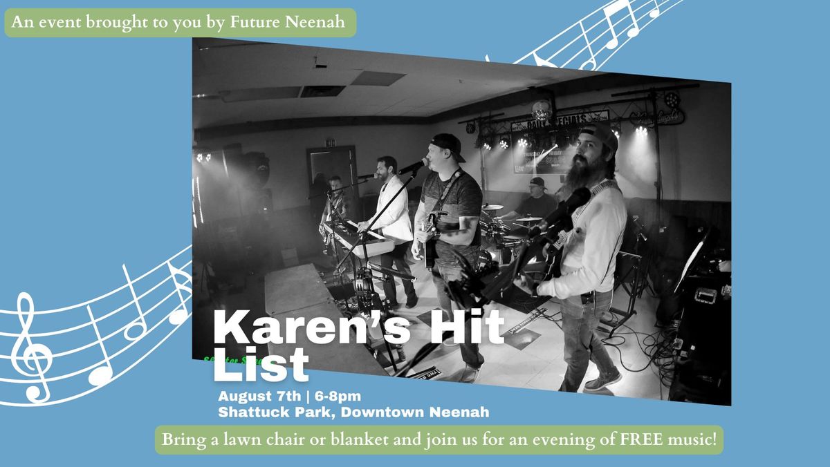 Future Neenah Evening Concert Series feat. Karen's Hit List